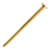 Vroubkované hřebíky  2,8 x 65 mm válc.pod hlavou 25, 13µ žlutý zinek