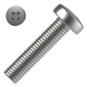 Šroub s půlk. hlavou M3x6 mm ZB PH, DIN 7985 4.8 - slide 0