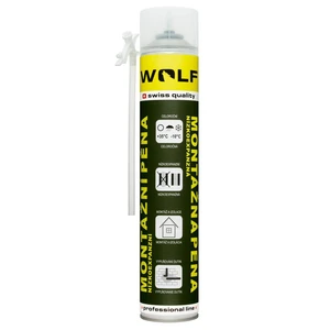 Montážní pěna WOLF PROFI nízkoexpanzní, 750ml, trubičková - slide 0