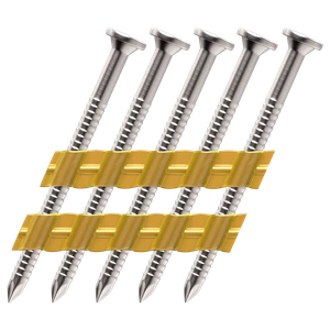 Plastic-Streifennägel 34° 4,0 x 40, ring ANKER, verzinkt 12µ - slide 0