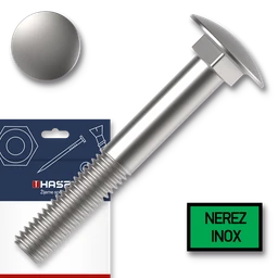 Šroub vratový M6x20 nerez A2-70 DIN603 sáček-10ks