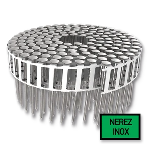 15° Hřebíky v plastovém svitku 2,3 x 55 mm konvexní čočková hlava nerez A2 - slide 0