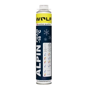 Montážní pěna WOLF ALPIN 50l nízkoexpanzní, 750ml, pistolová zimní - slide 0