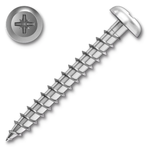 Vrut univerzální 3,5x40 PHH PZ2 ZB závit celý půlkul. hlava - slide 0