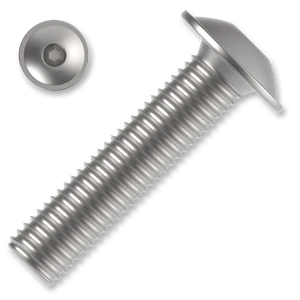 Šroub s půlkulatou hlavou s límcem, imbus M4x8 ZB ISO 7380-2 FL 10.9 - slide 0