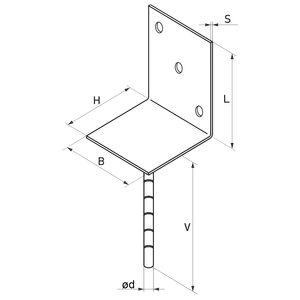 Patka kotevní do betonu Typ L 100x100x4,0 - slide 2