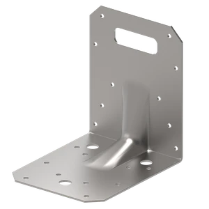 Winkelverbinder 90° Typ 4 mit Rippe 90x105x105x3,0 Nut - slide 0