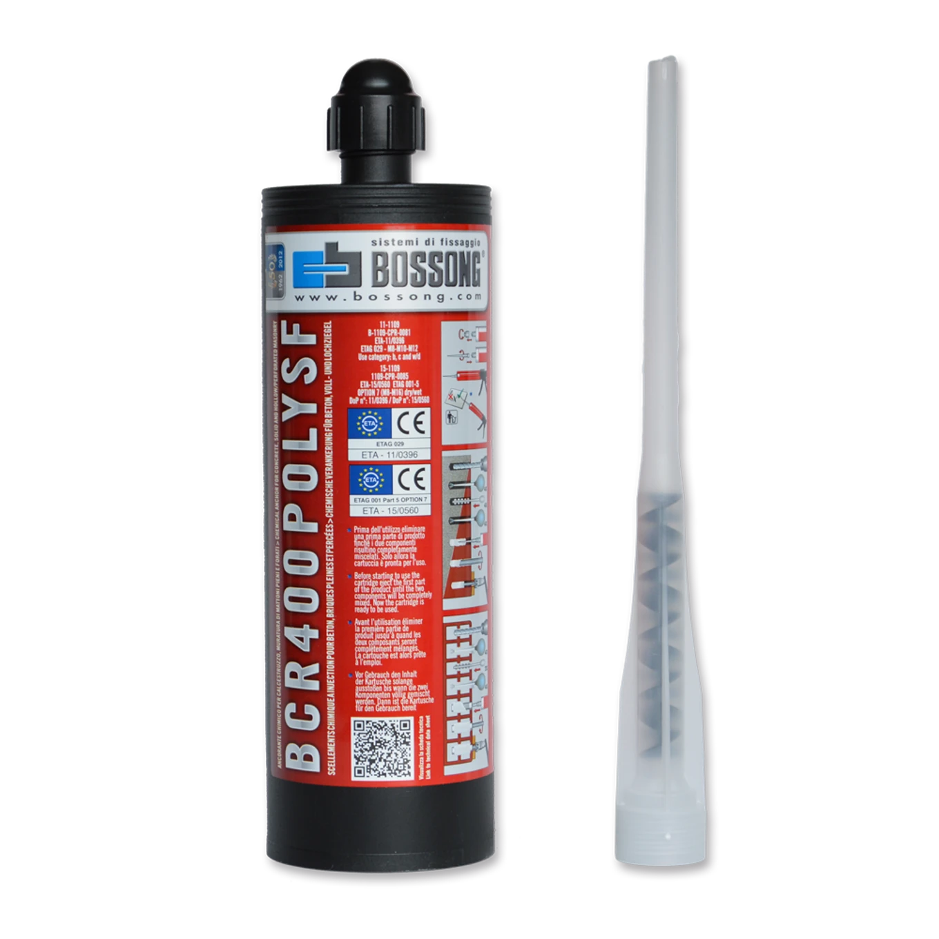 Chemická kotva Bossong BCR POLY SF - 400ml - slide 0