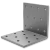 Angle brackets 90° without ribs