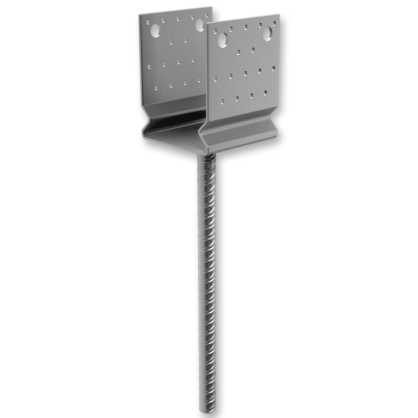 Patka kotevní do betonu Typ U 90x80x4,0 s prolisem - slide 0