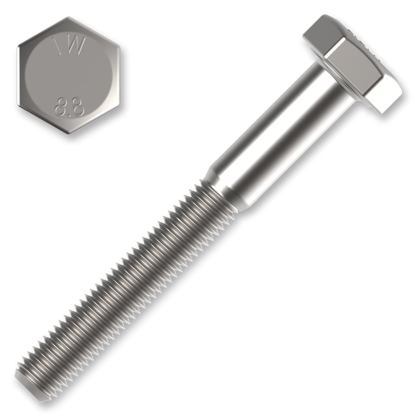 Šroub 6hr.hlava M6x60 ZB závit částečný DIN 931 8.8. - slide 0