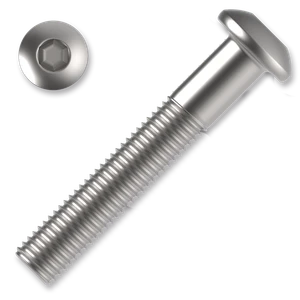 Šroub s půlkulatou hlavou, imbus M10x45 ZB ISO 7380-1 10.9 - slide 0