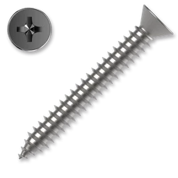 Šroub do plechu se zápustnou hlavou 4,2x16 PH2 ZB DIN 7982C závit celý