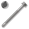 Bohrschraube 6,3x150, Sechskant-Flanschkopf, weiss verzinkt, DIN 7504K