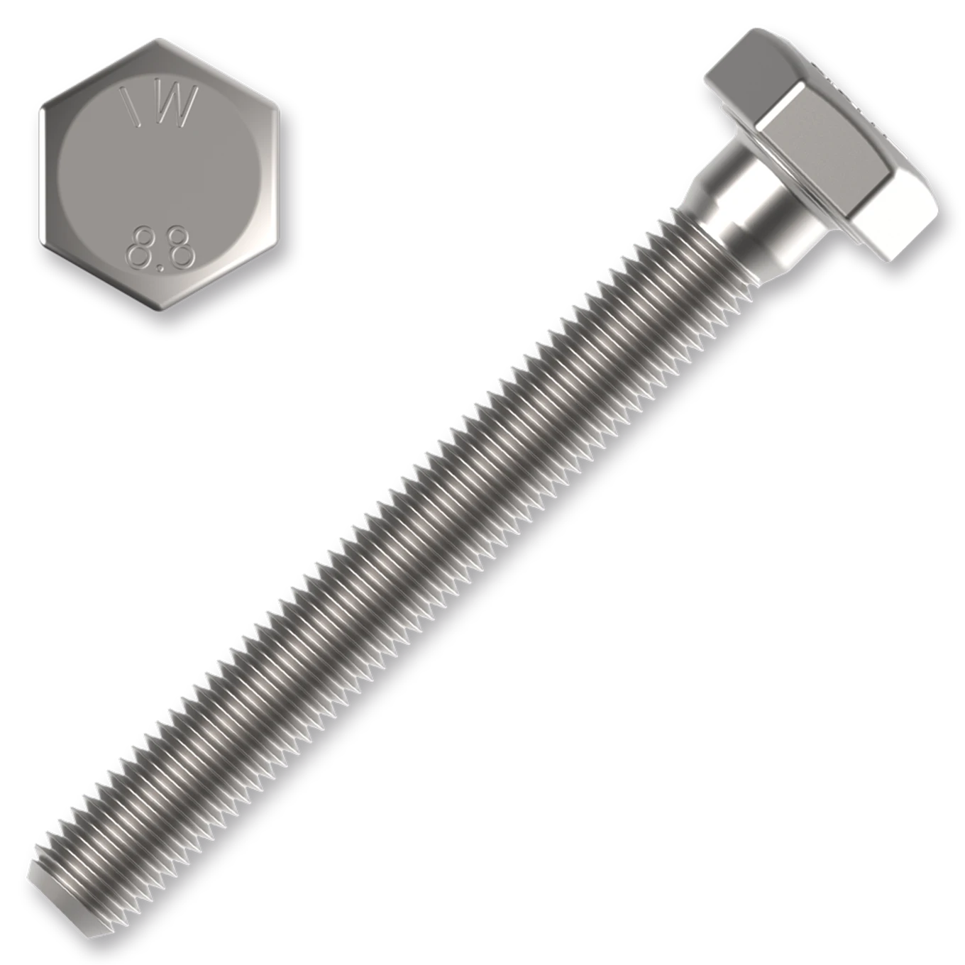 Šroub 6hr.hlava M12x120 ZB závit celý DIN 933 8.8. - slide 0