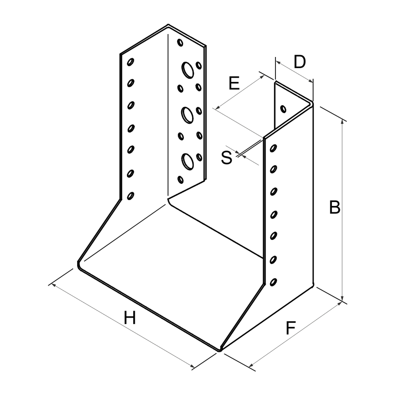 Trámová botka - třmen Typ2 80x140x2,0 - slide 2