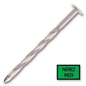 Šroubové hřebíky 2,8/3,0 x 80 mm válc.pod hlavou 24, čočk.hlava, nerez AISI 304 - slide 0