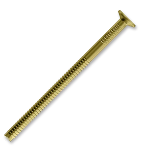Konvexní hřebíky 2,1/2,3 x 36 mm válc.pod hlavou 10, bez špičky, 13µ žlutý zinek - slide 0