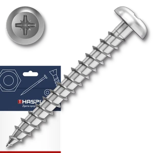 Vrut univerzální 5,0x40 PHH PZ2 ZB závit celý půlkul. hlava sáček-30ks - slide 0