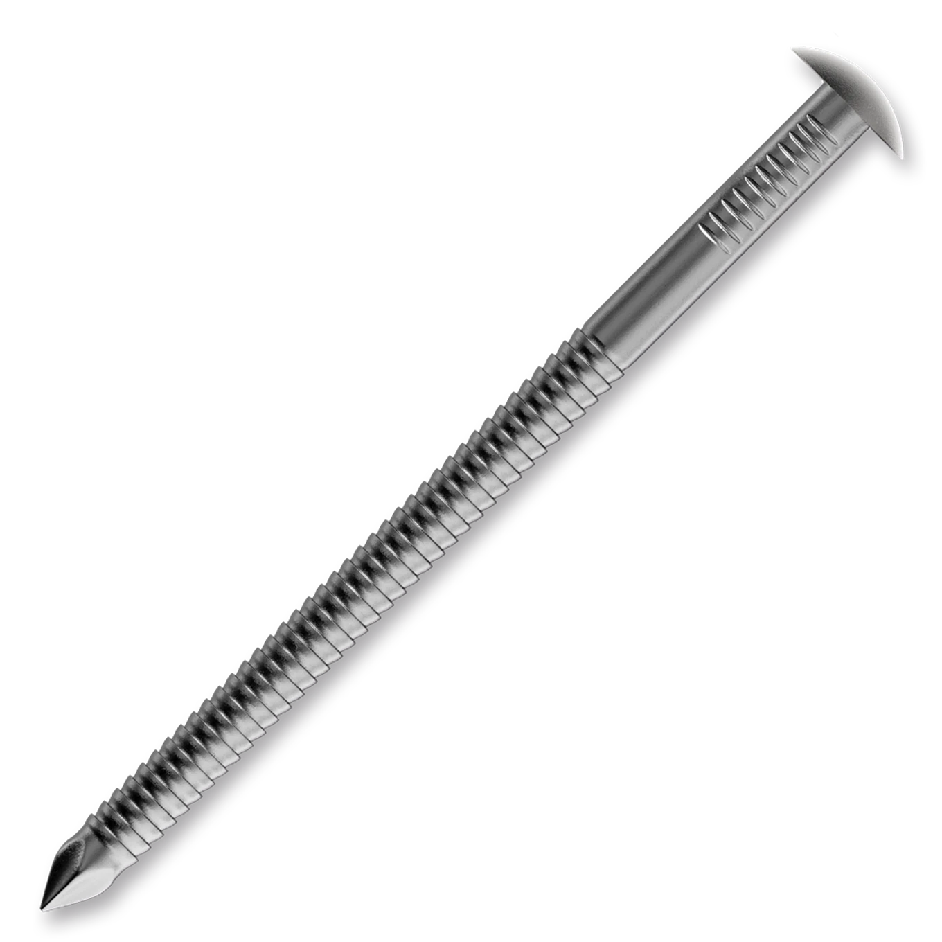 Konvexní hřebíky 3,4/3,6 x 80 mm válc.pod hlavou 30, půlkulatá hlava - slide 0
