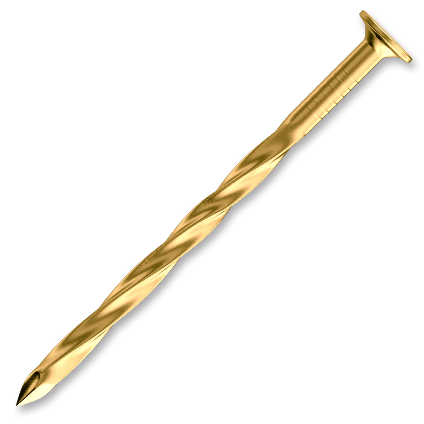 Šroubové hřebíky 3,8/4,0 x 110 mm válc.pod hlavou 54, 13µ žlutý zinek - slide 0