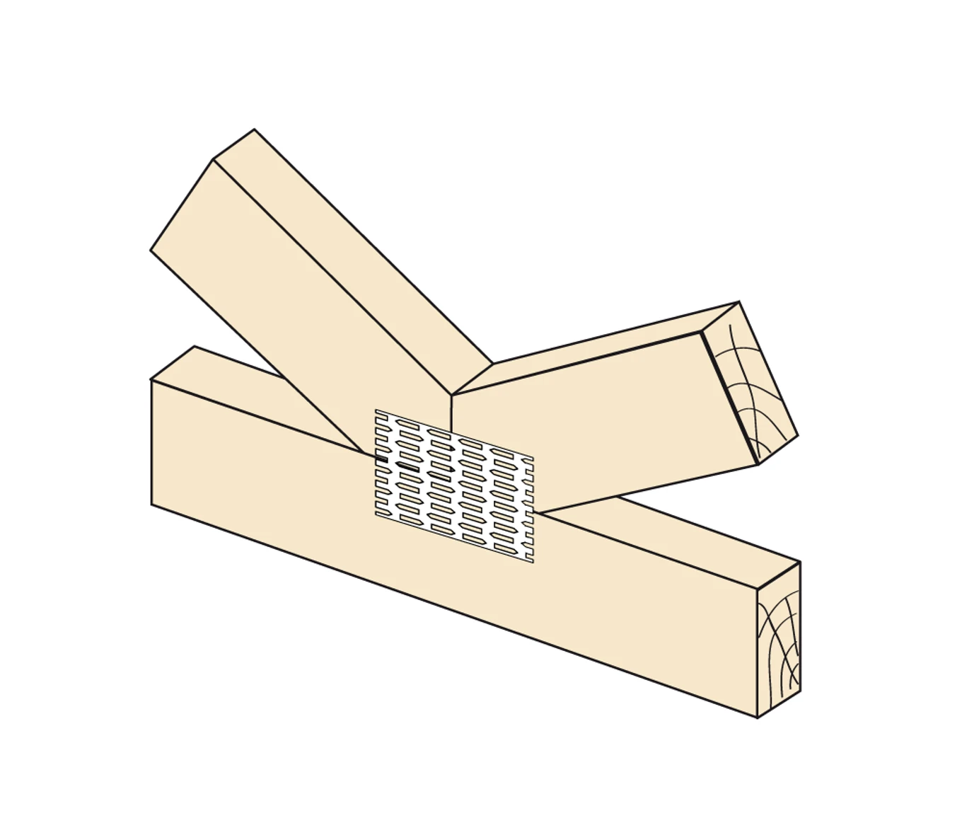 Styčníková deska s hroty 35x126x1,5 - slide 1