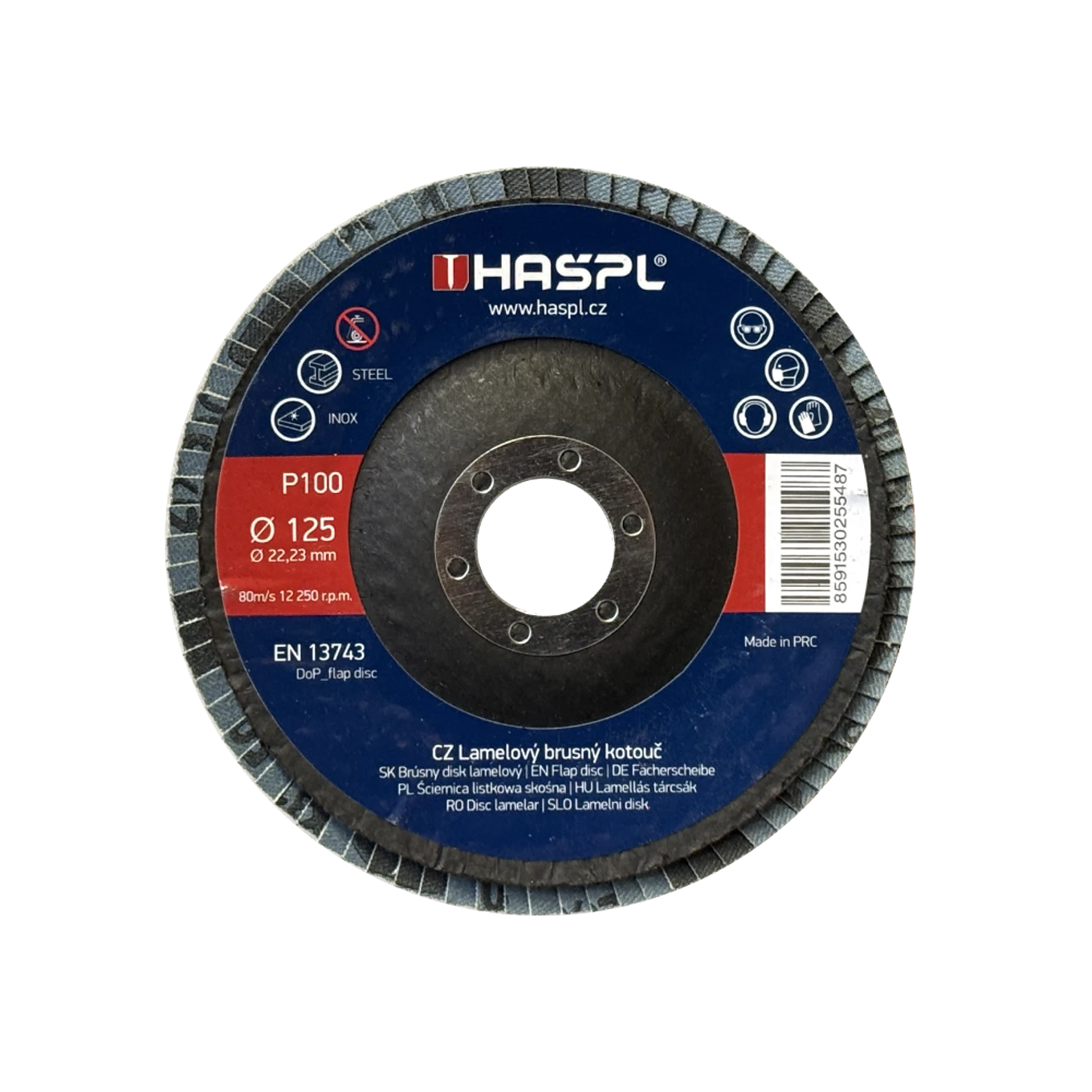 Lamelový brusný kotouč 125x22,23mm/P100 - slide 0