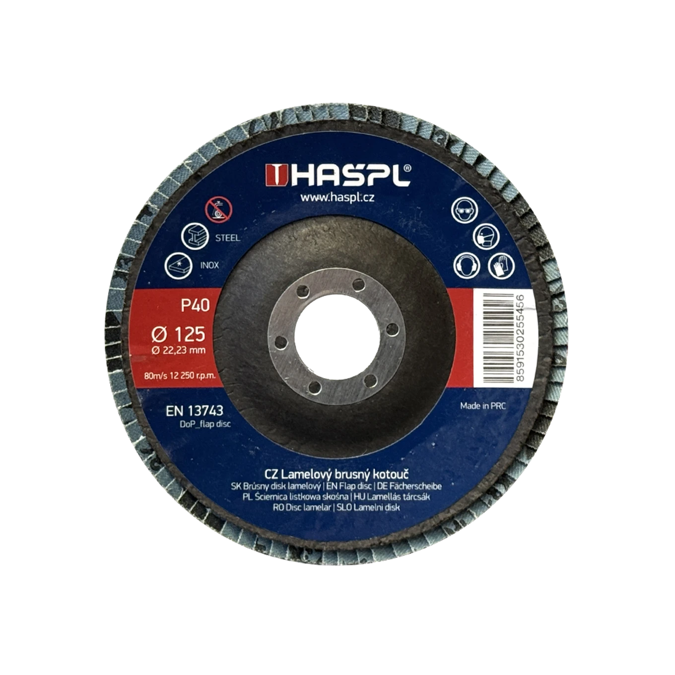 Lamelový brusný kotouč 125x22,23mm/P40 - slide 0